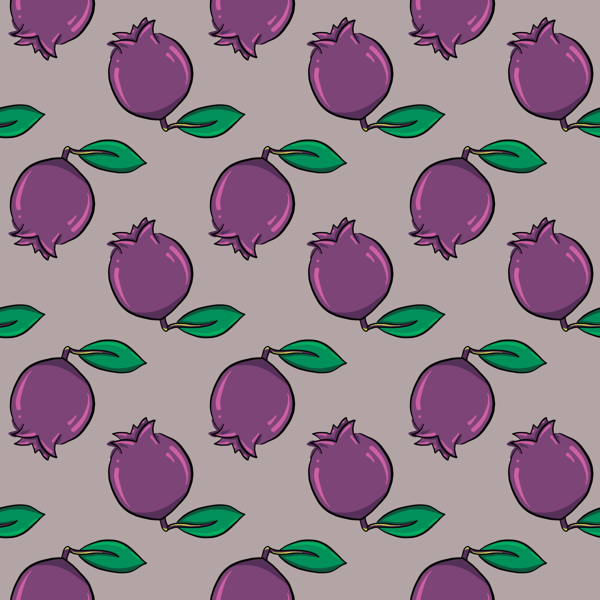 Garnets pattern , illustration, vector on white background 13787001