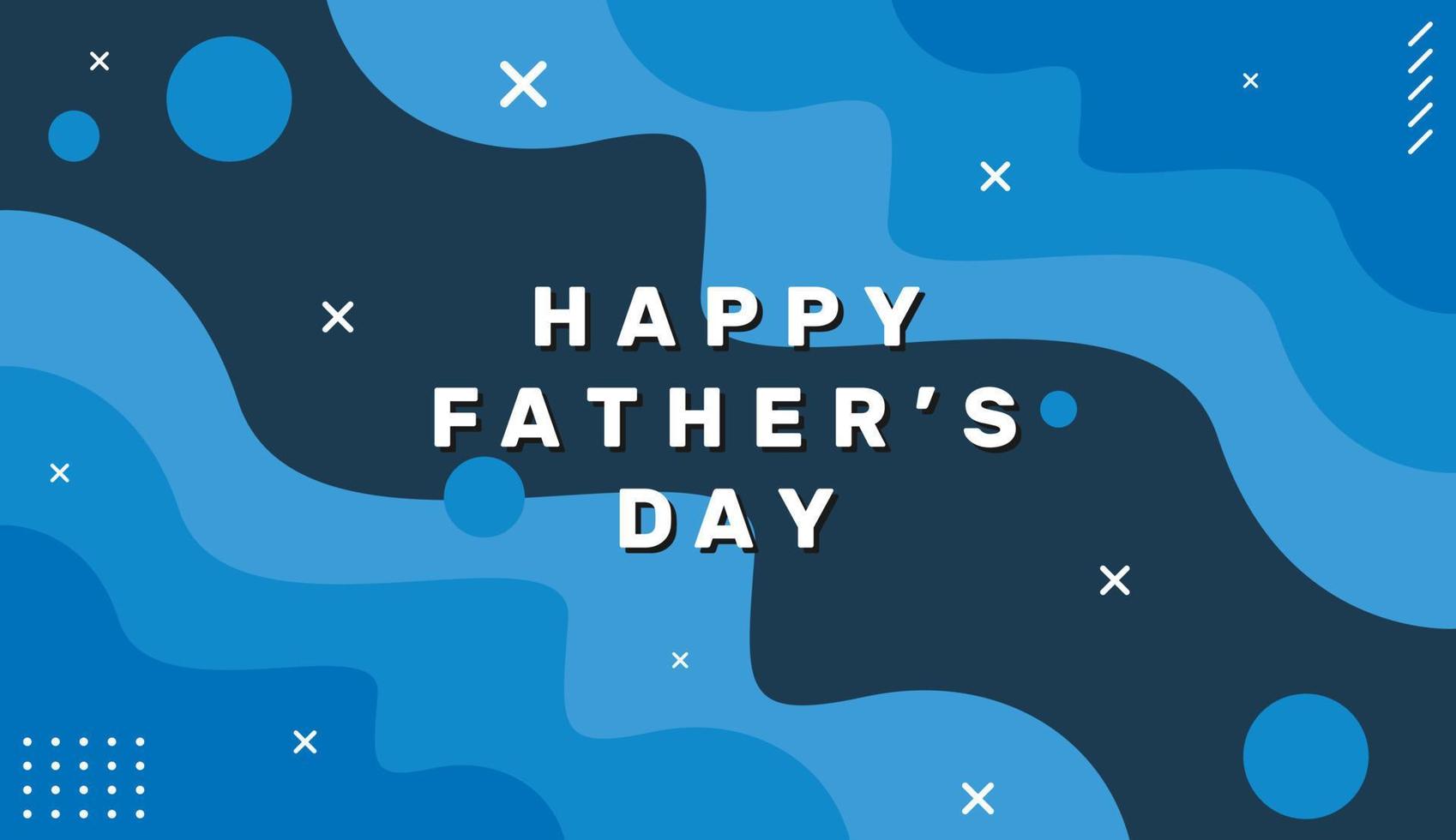 Happy father's day background in modern style vector