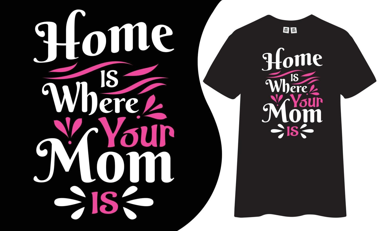 Mom typography t shirt design. vector