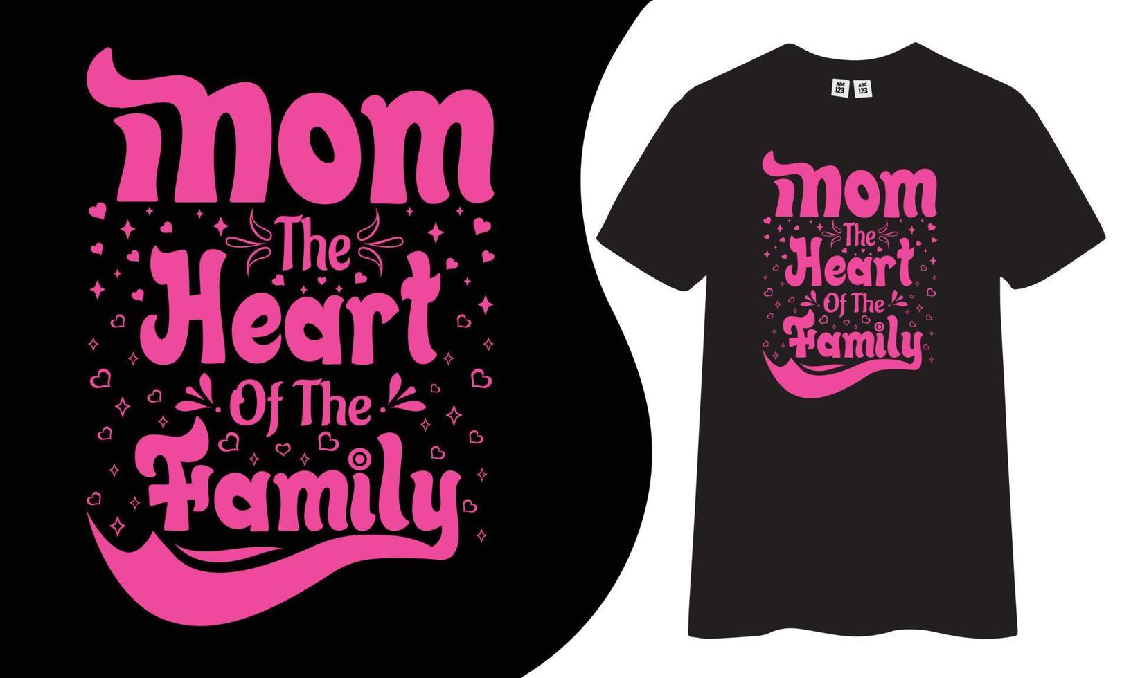 Mom typography t shirt design. vector