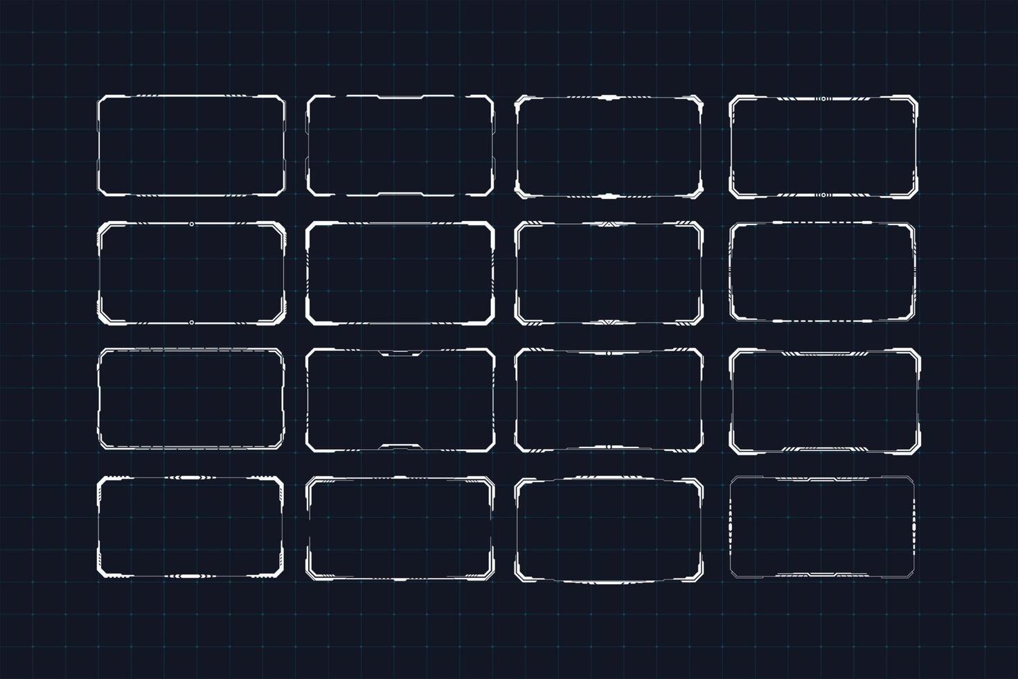 Creative and Interactive Tech Border vector
