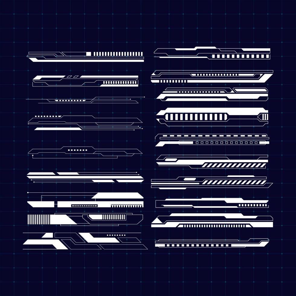 Creative and Interactive Tech Border vector