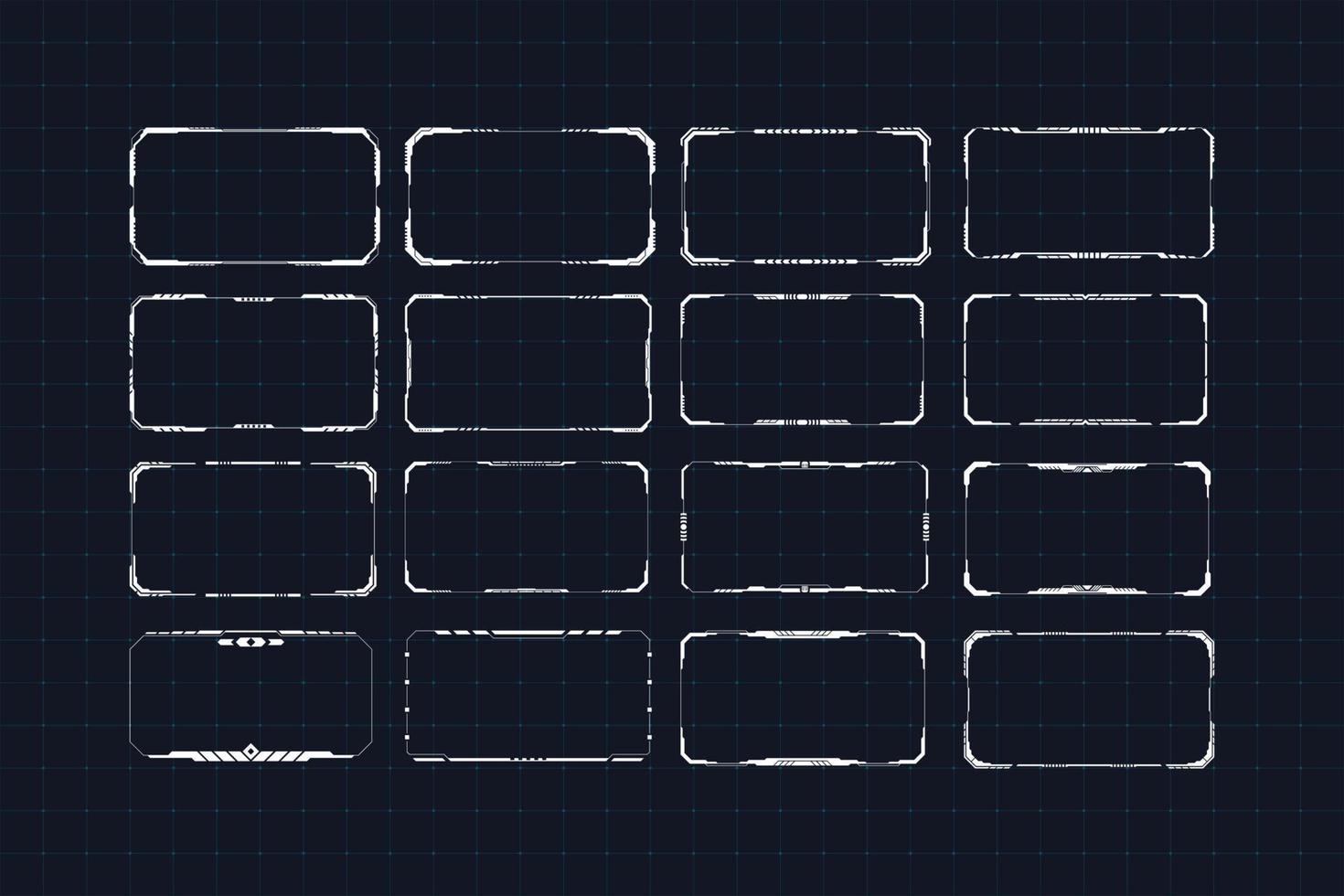 Creative and Interactive Tech Border vector