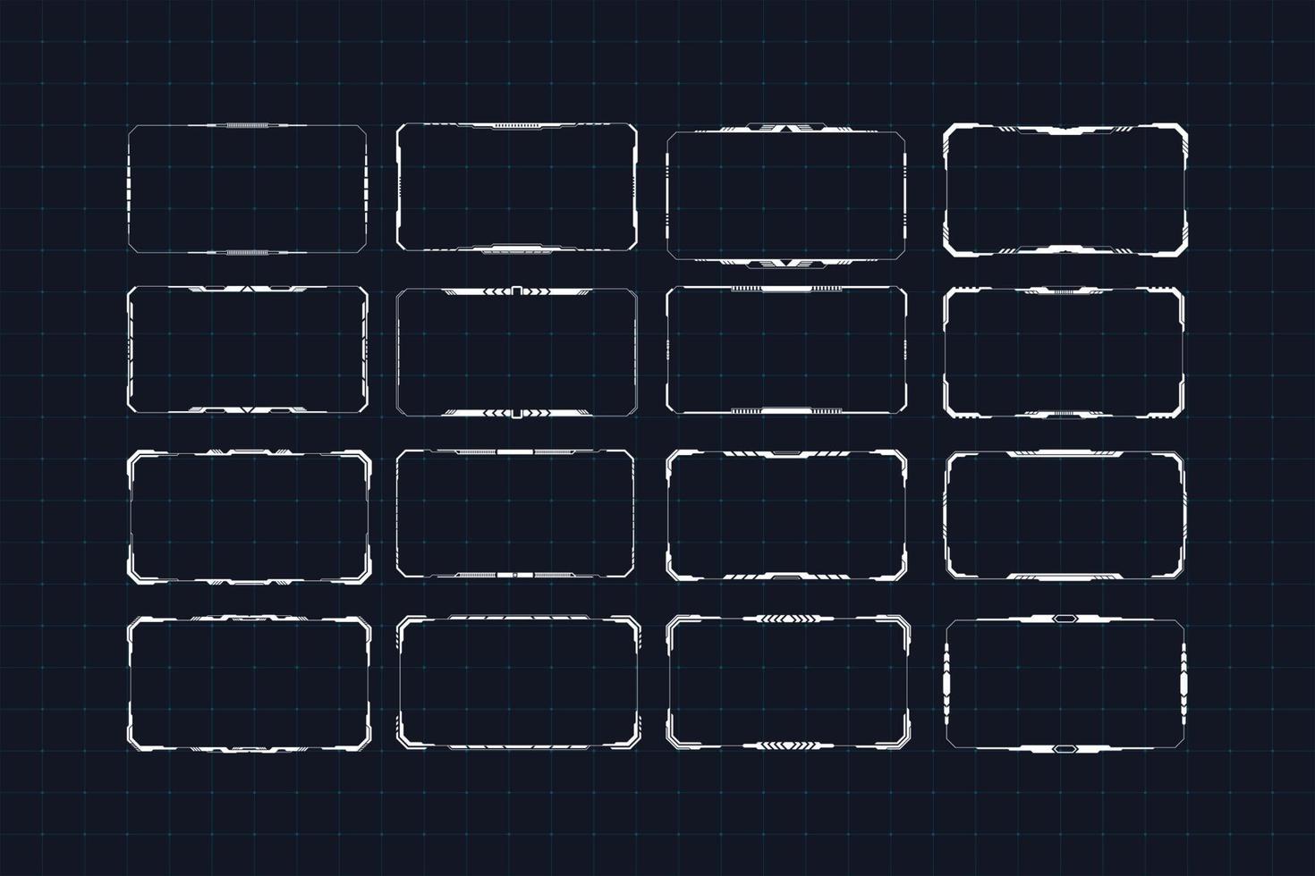 Creative and Interactive Tech Border vector