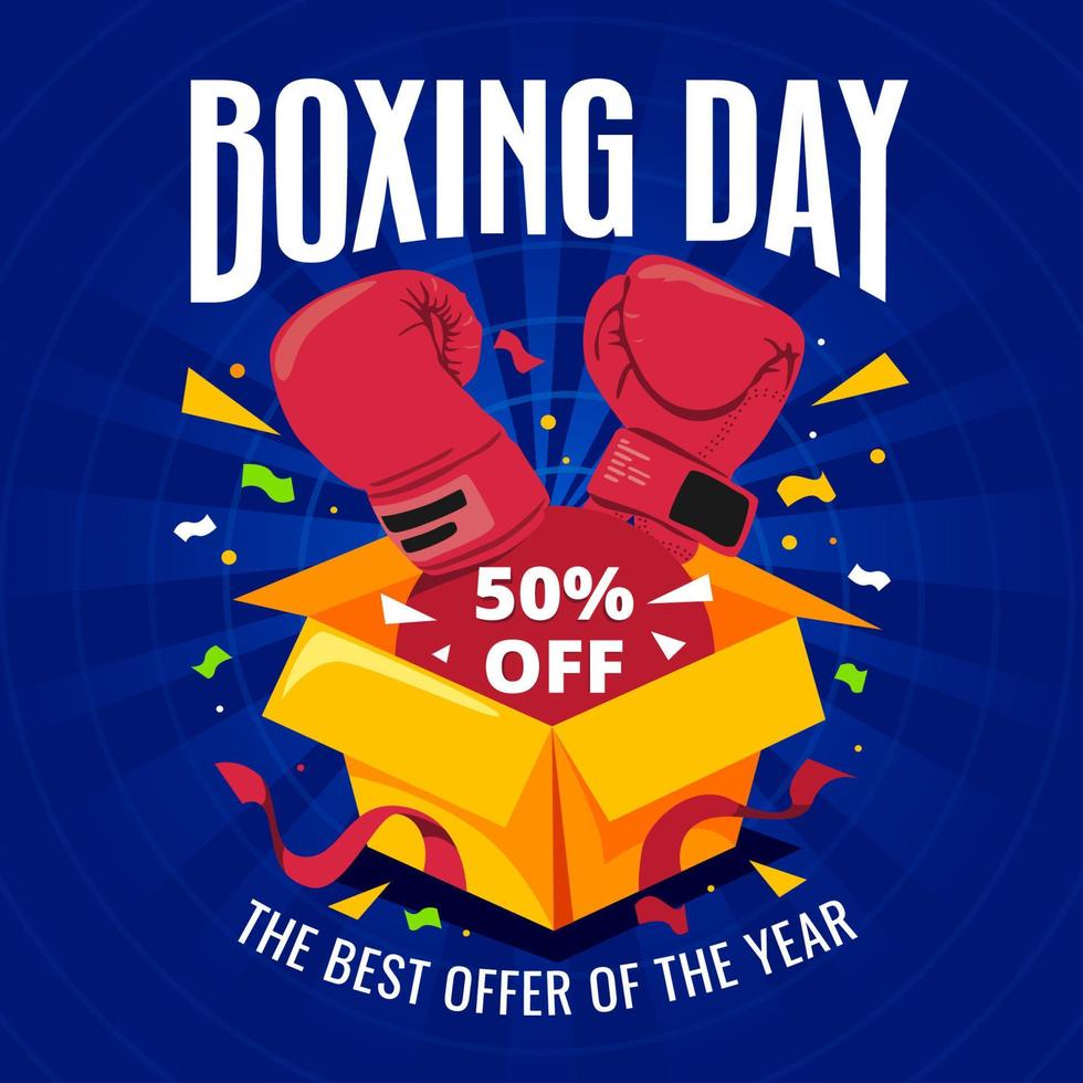 Boxing Day Concept vector