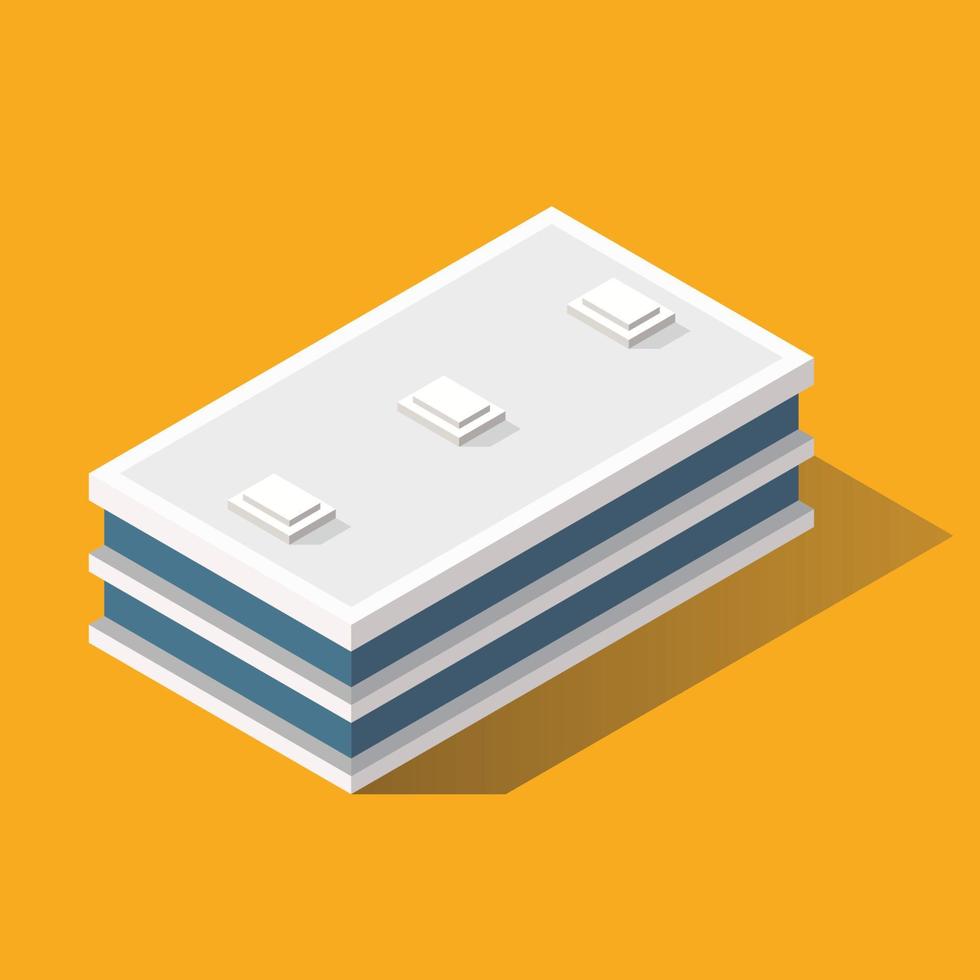 Building in Isometric Projection vector