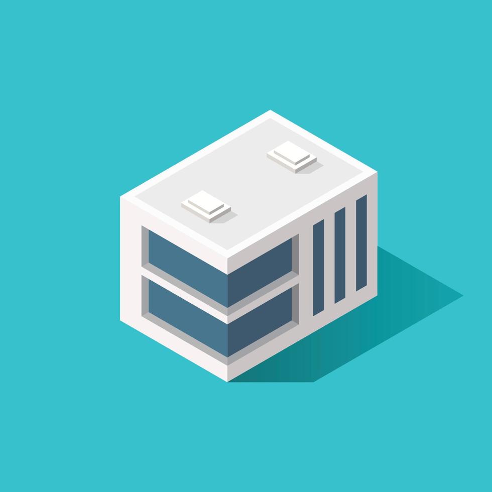 Building Icon Isometric Style vector