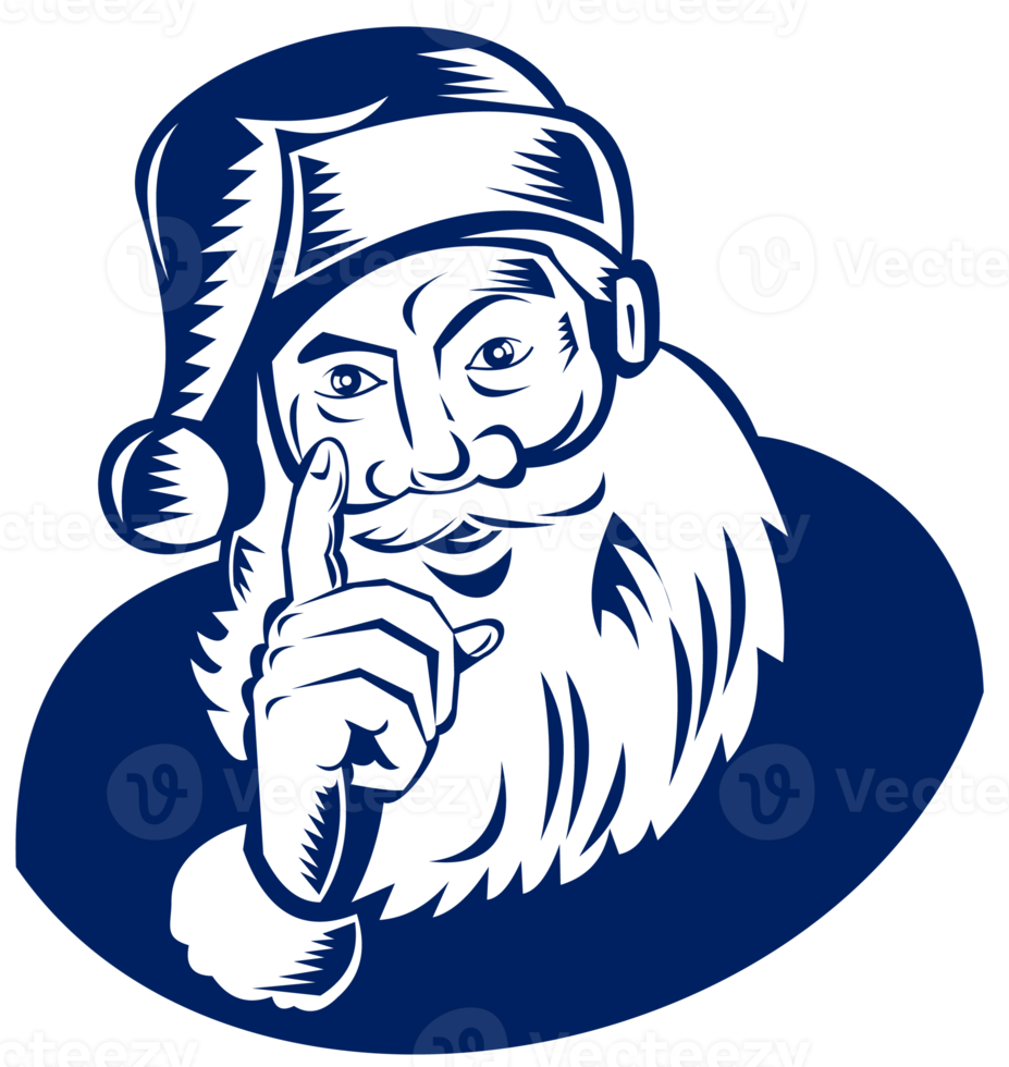 de kerstman claus richten een vinger png