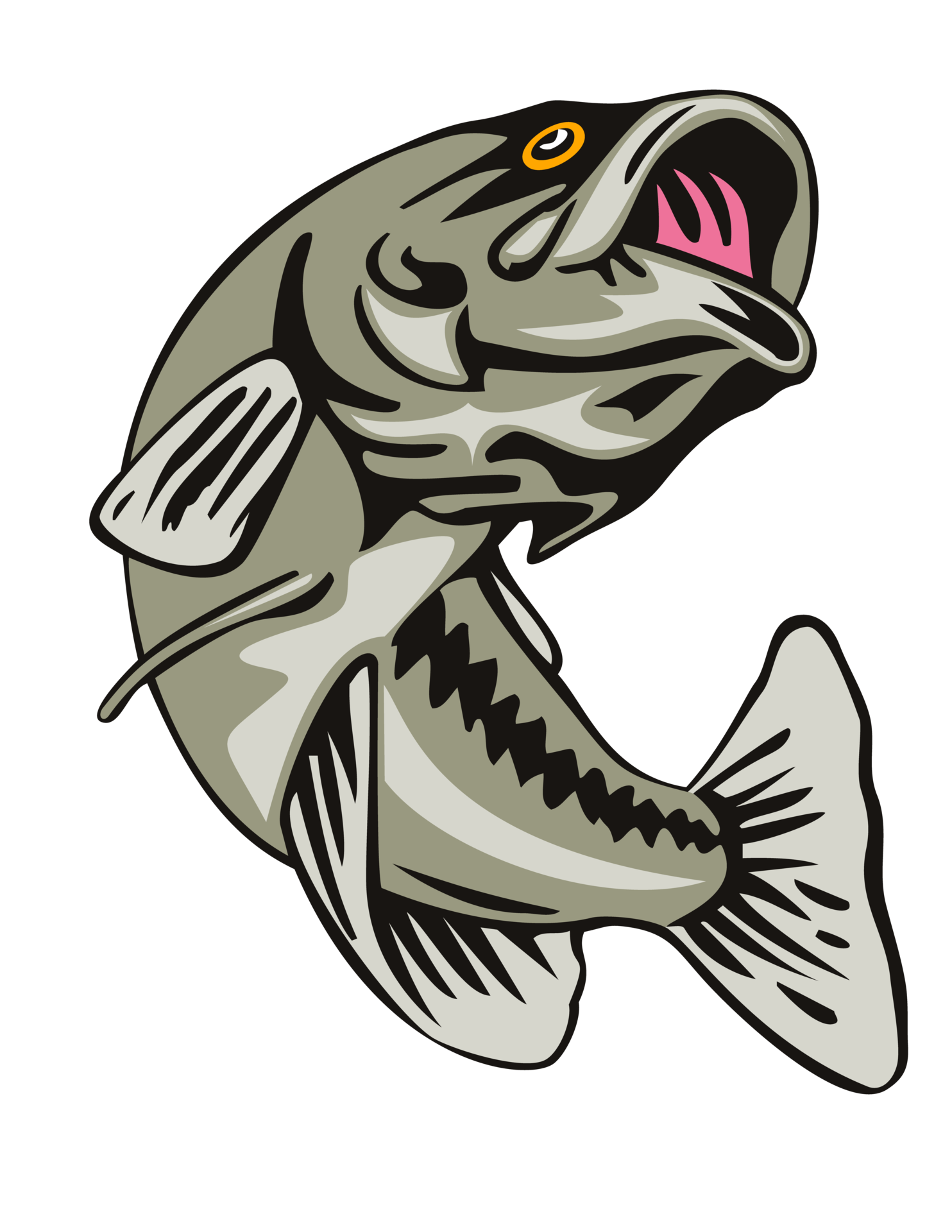 largemouth bass jumping 13787353 PNG