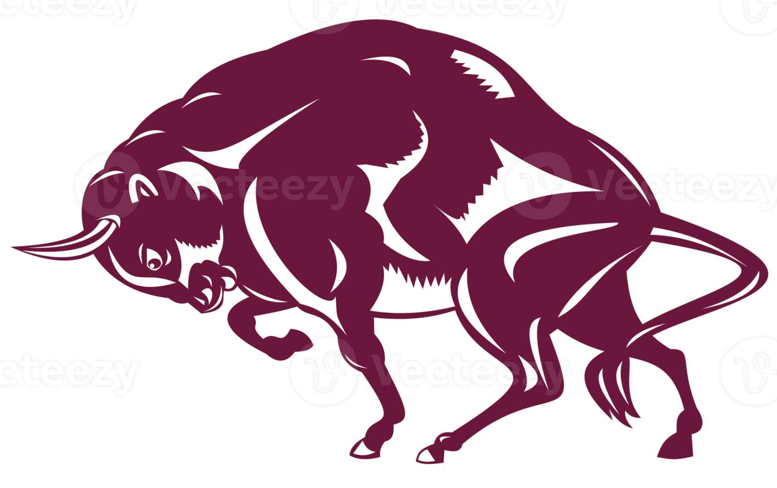 Bison Retro Style png