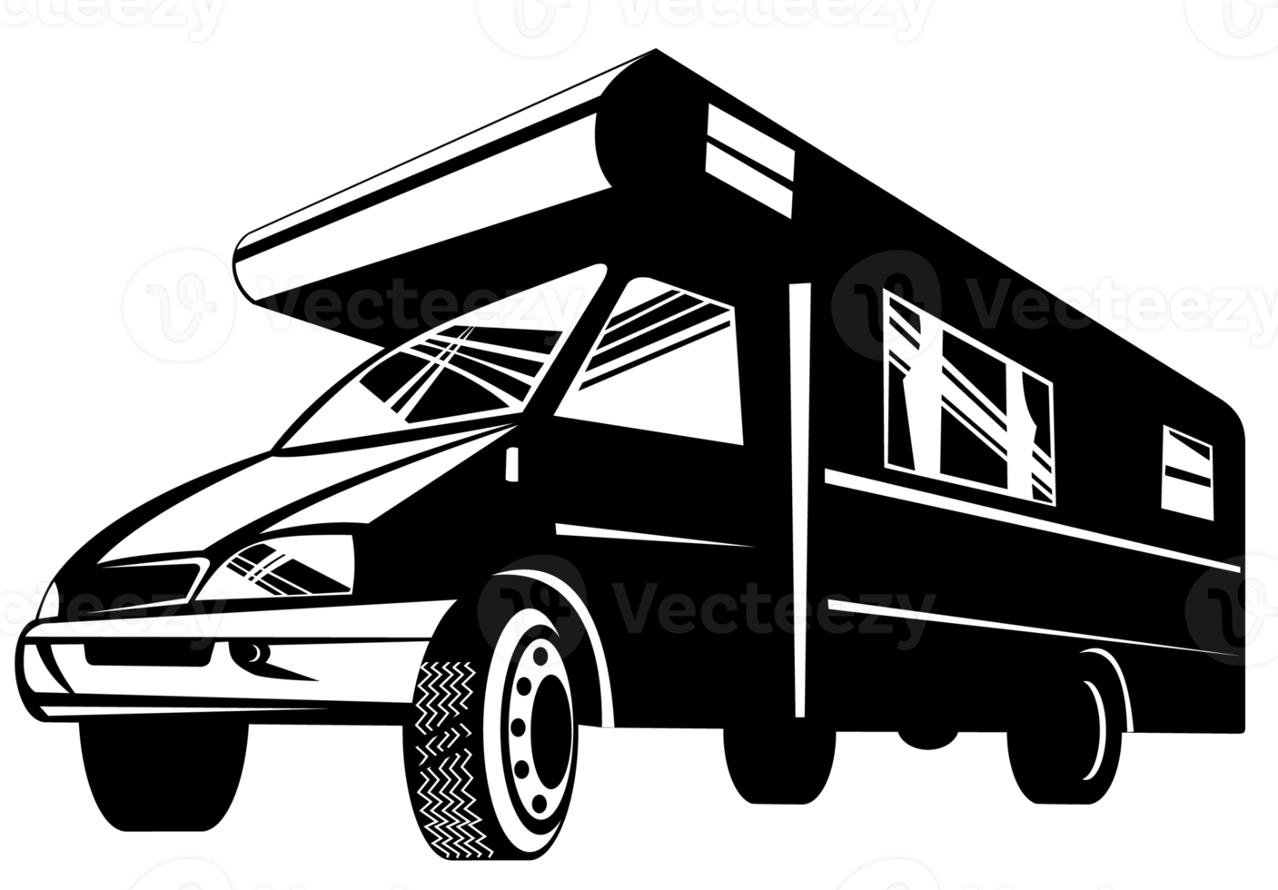 Camper Van Motor Home Retro png