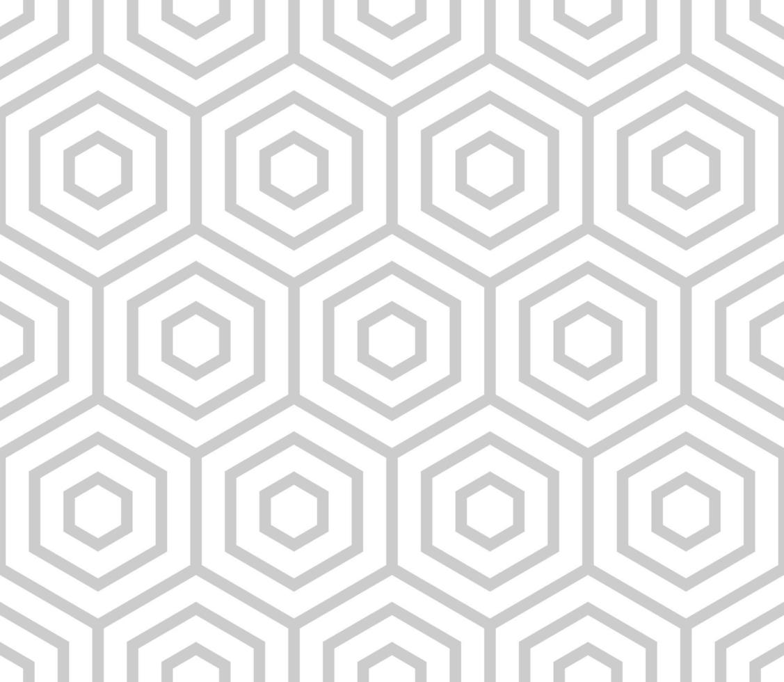 GREY SEAMLESS VECTOR BACKGROUND WITH WHITE HEXAGONS 13787389 Vector Art