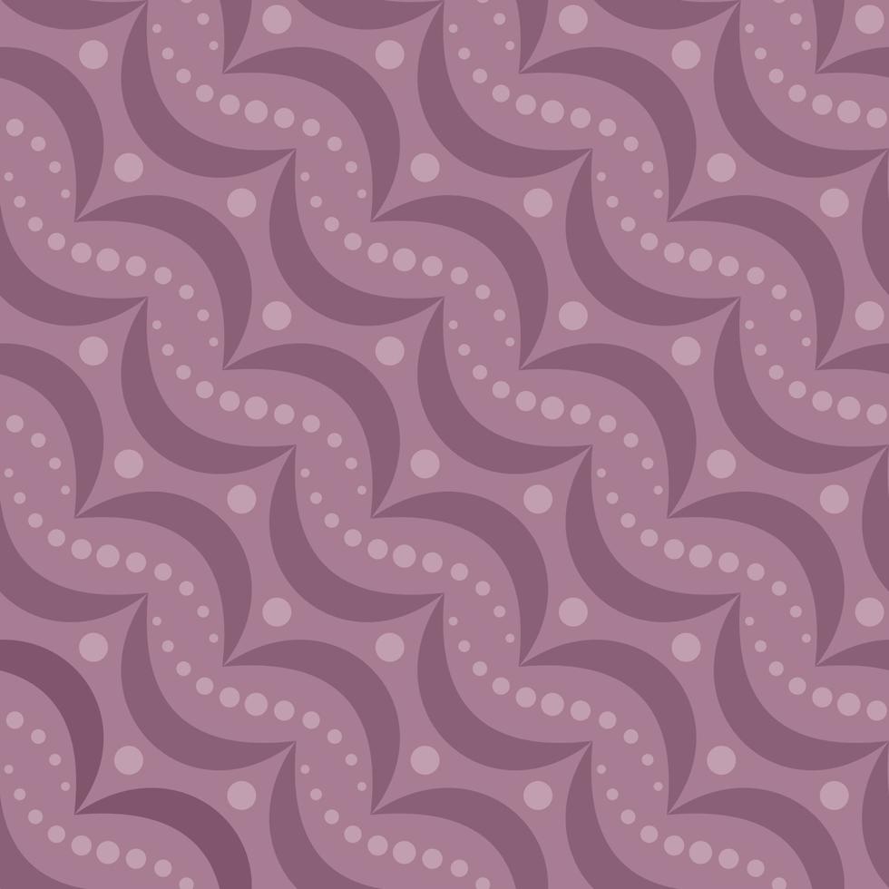 LIGHT PINK ABSTRACT SEAMLESS PATTERN WITH CIRCLES HALF MOONS IN VECTOR