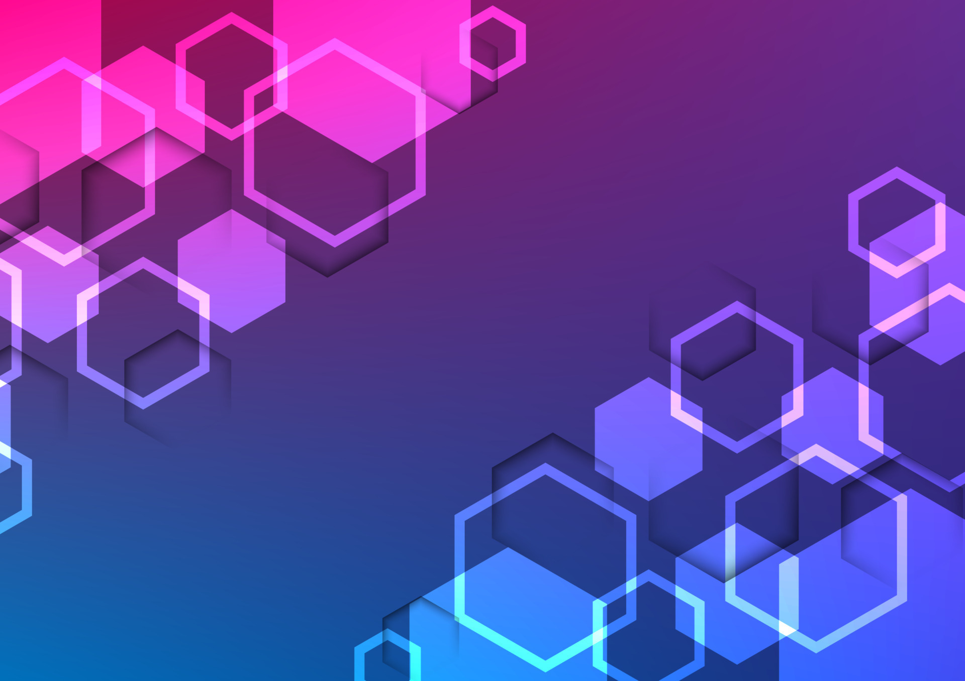 hexagon abstract background and colorful wallpaper for technology