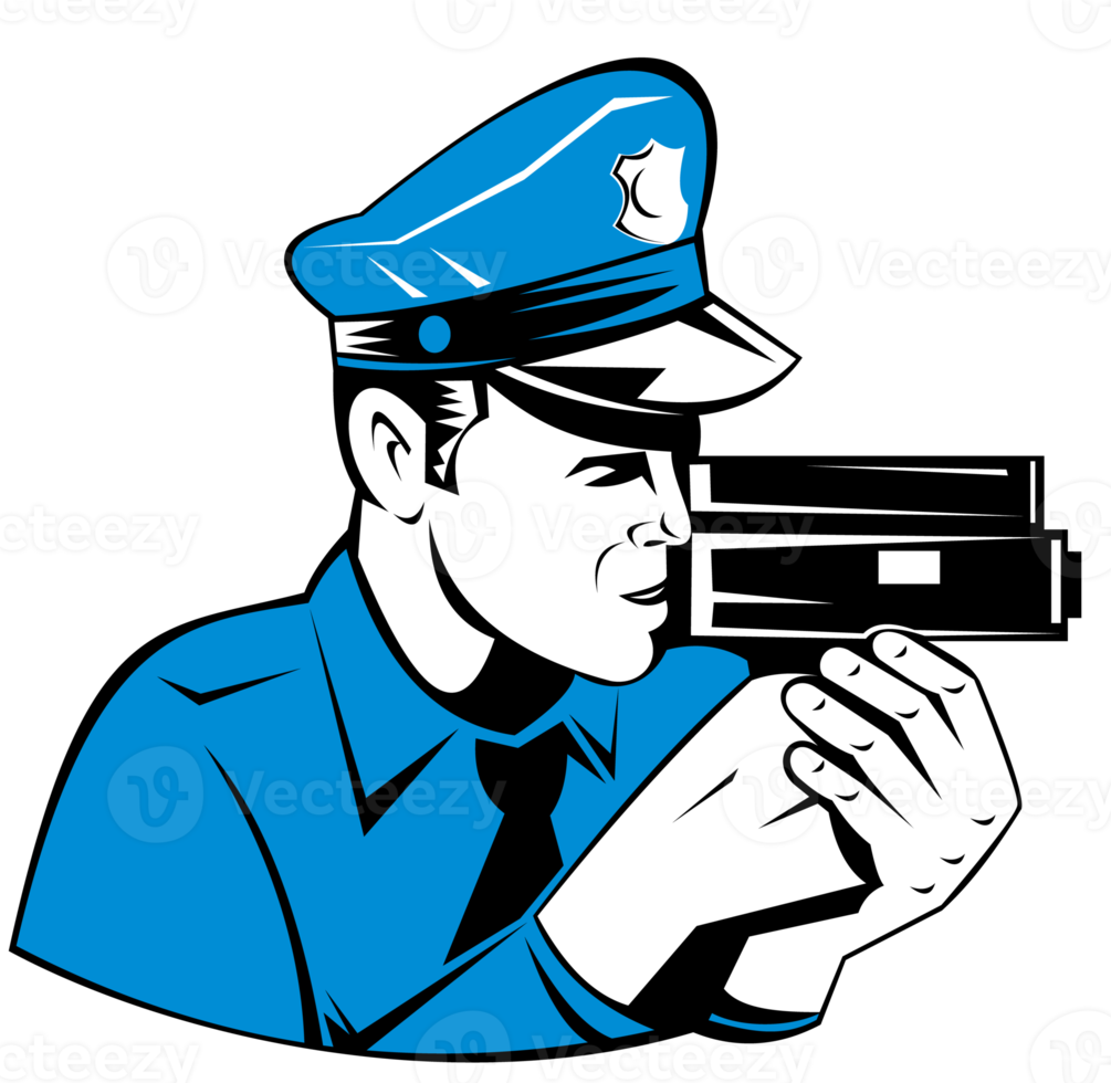 poliziotto polizia ufficiale velocità telecamera png