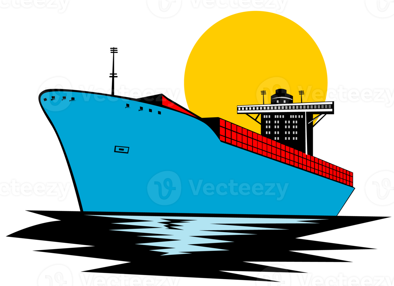 houder schip lading boot retro png