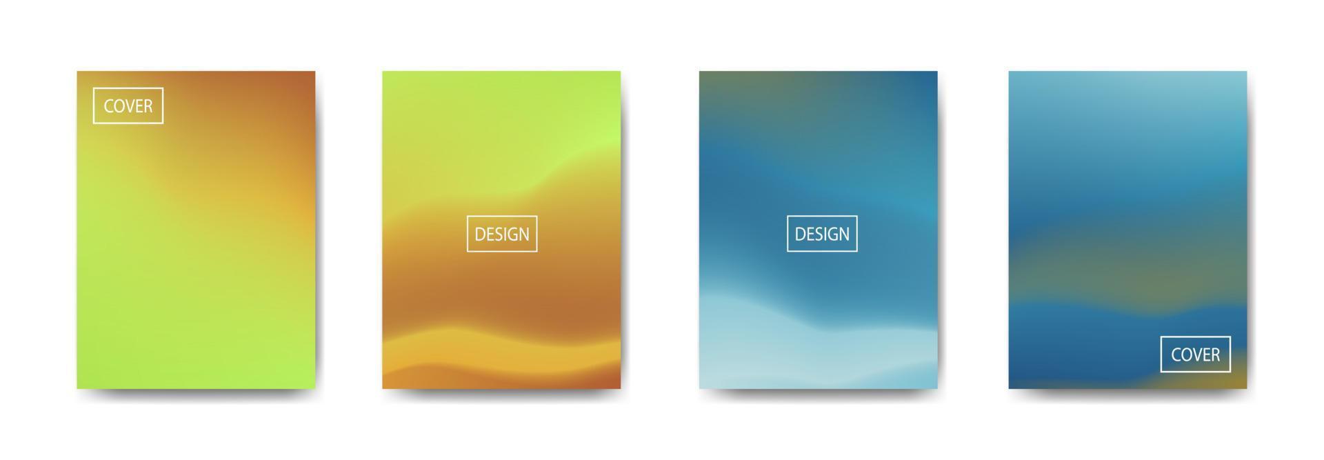 set of abstract background with beautiful gradation color, colorful background for poster flyer banner backdrop.vertical banner.cool fluid background vector illustration