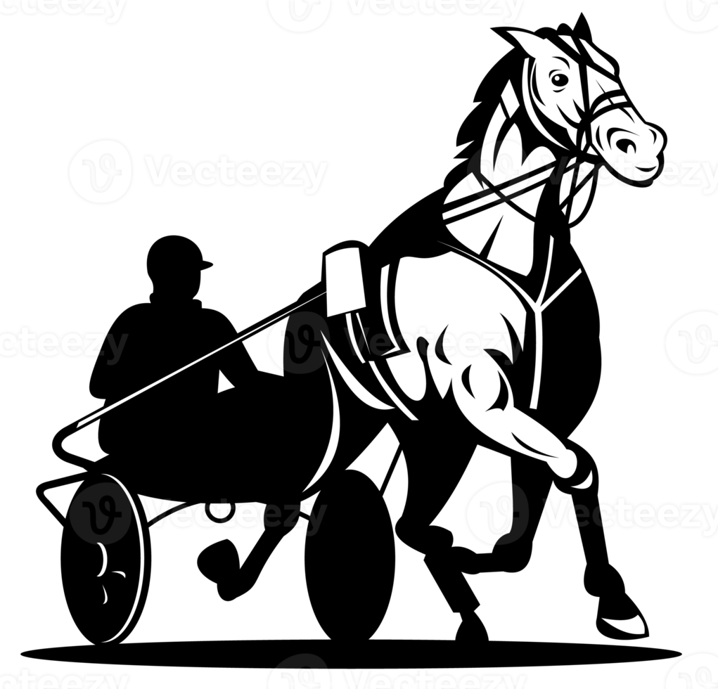 horse and jockey harness racing 13787594 PNG