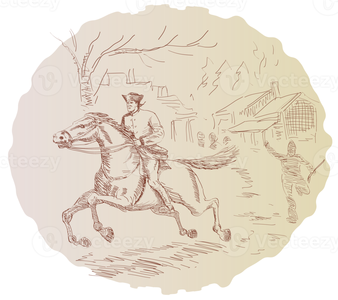 revolução americana soldado andando a cavalo png