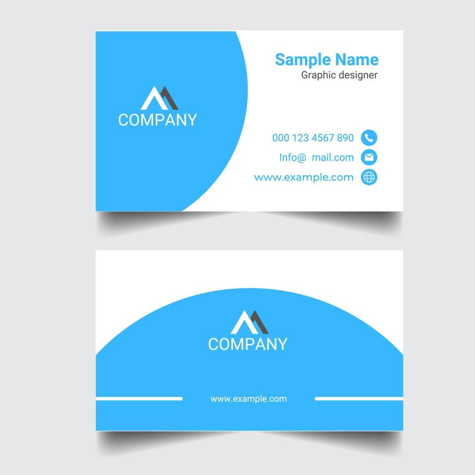 plantillas de diseño de tarjetas de presentación corporativas simples vector