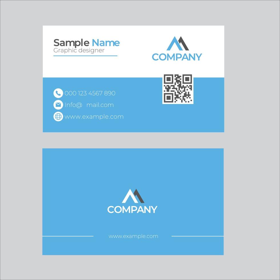 Simple corporate business card design templates vector