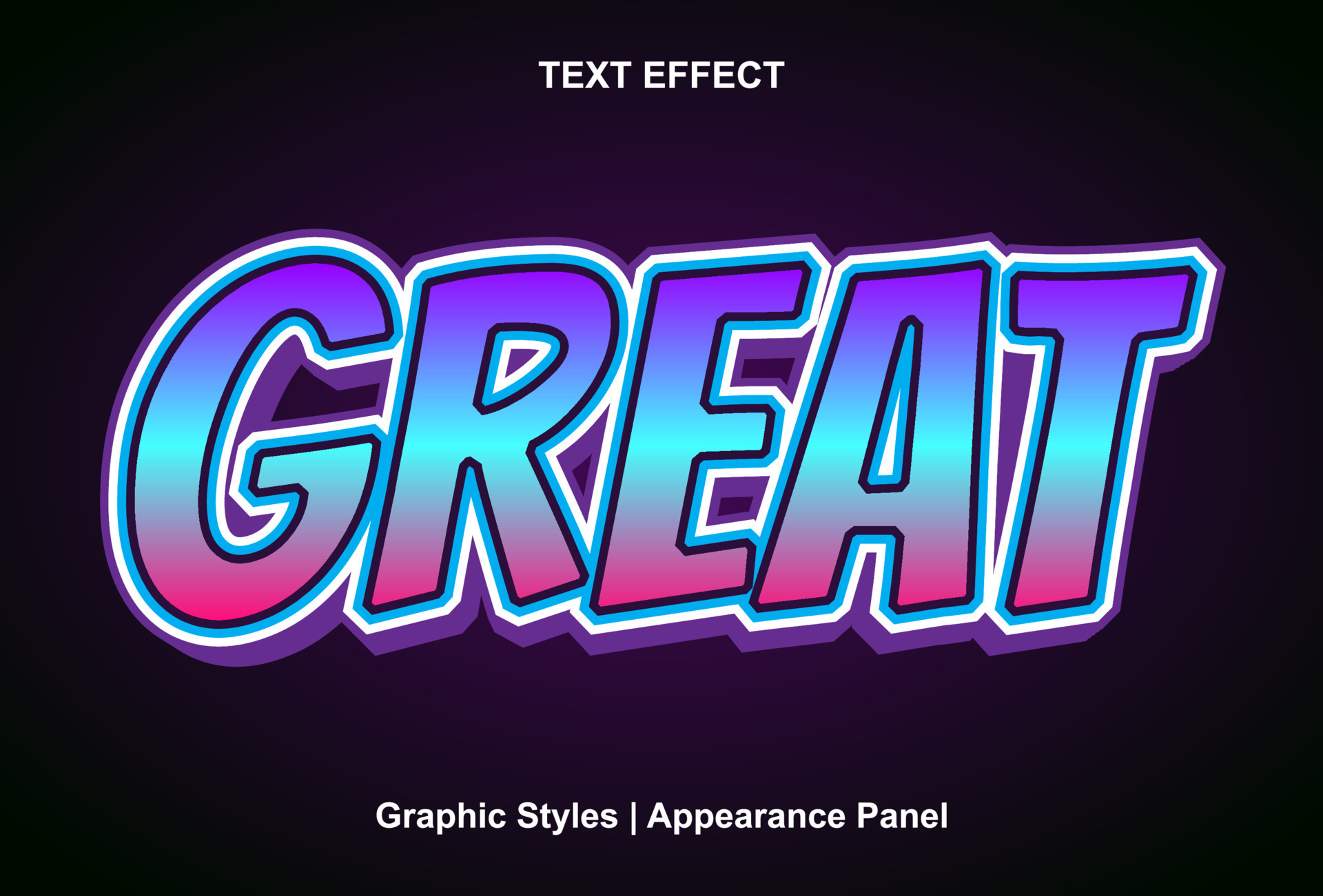 Great Text Effects With Graphic Styles And Can Be Edited 13787717 Great Text Effects With Graphic Styles And Can Be Edited 13787717