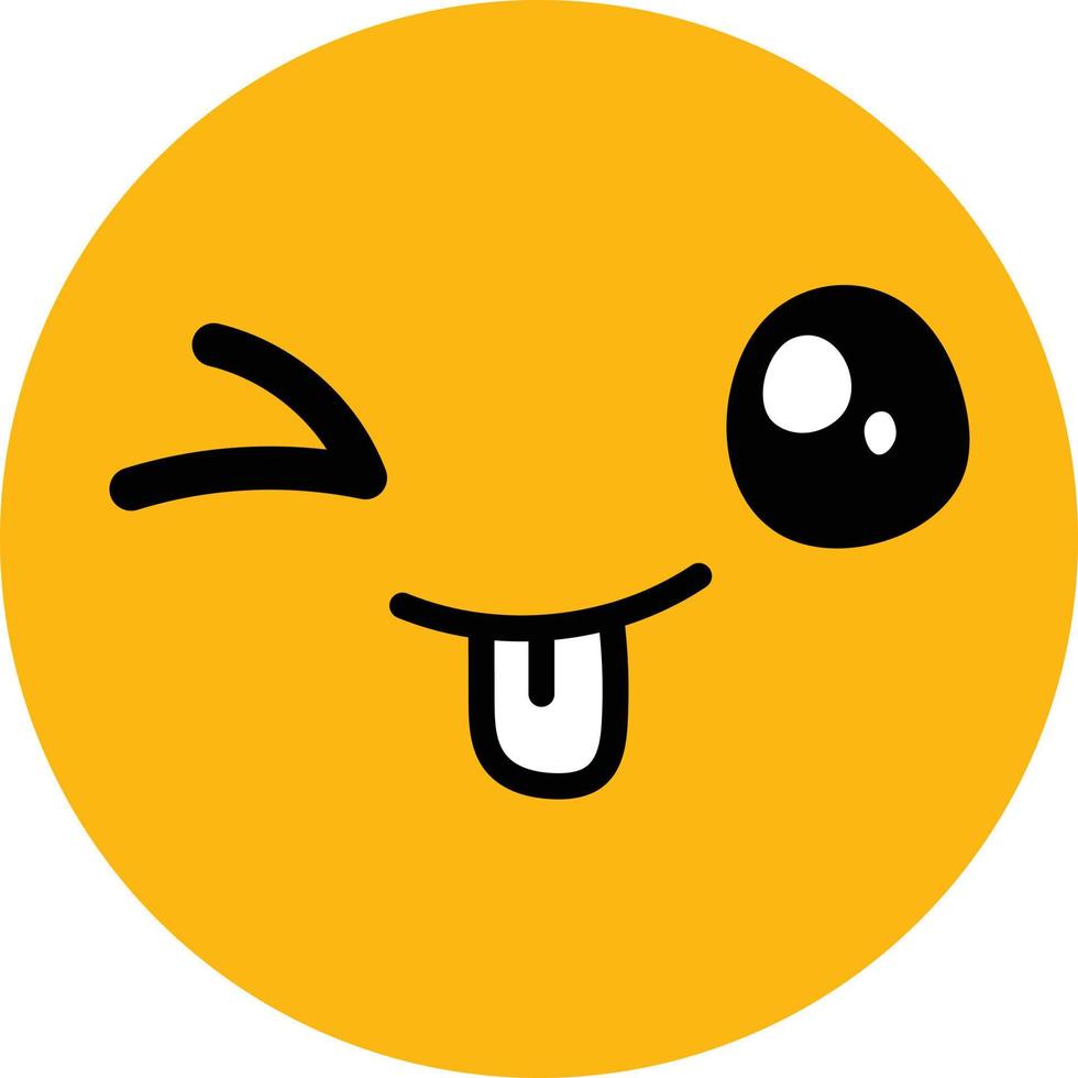 feliz emoji ilustración vector