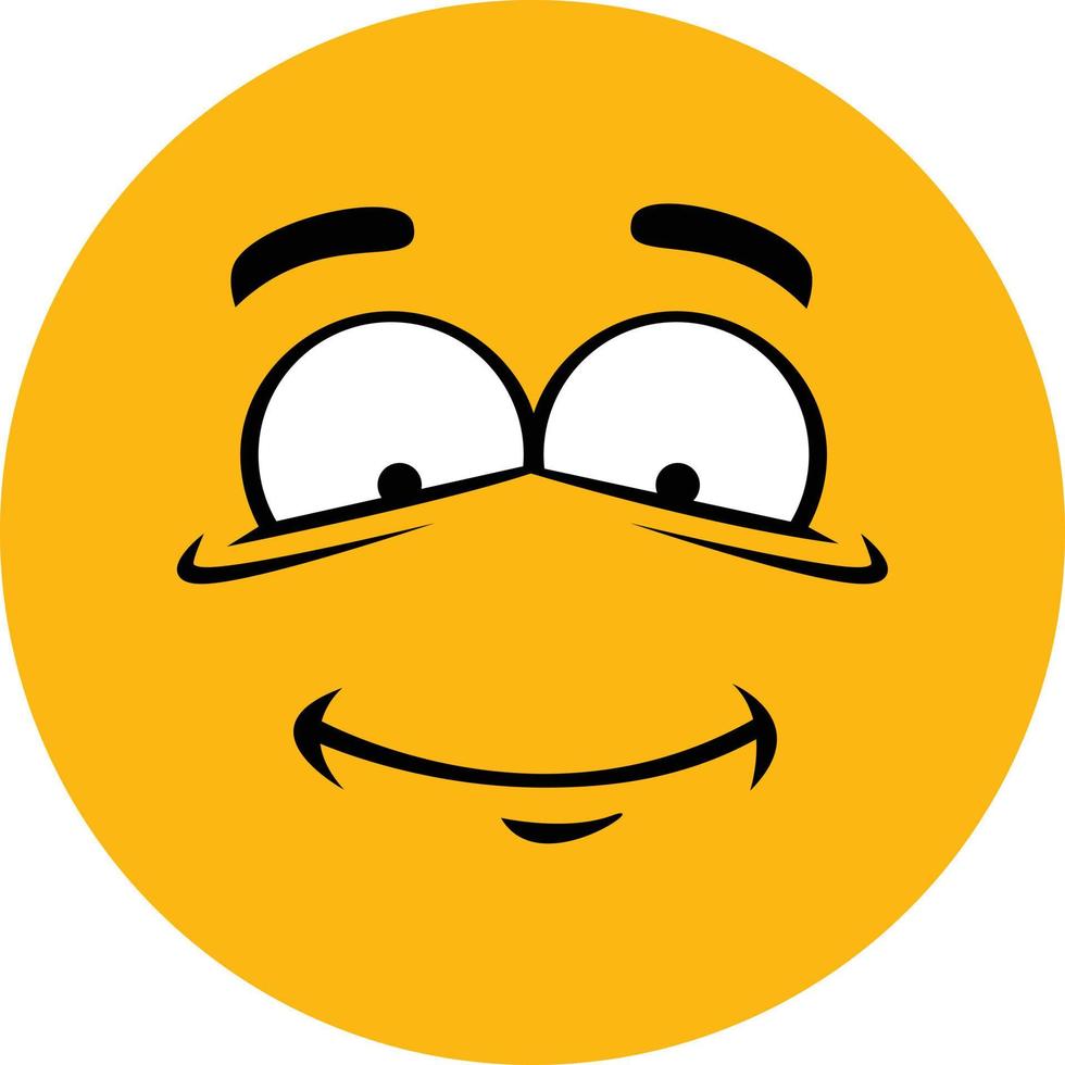 Happy emoji illustration vector