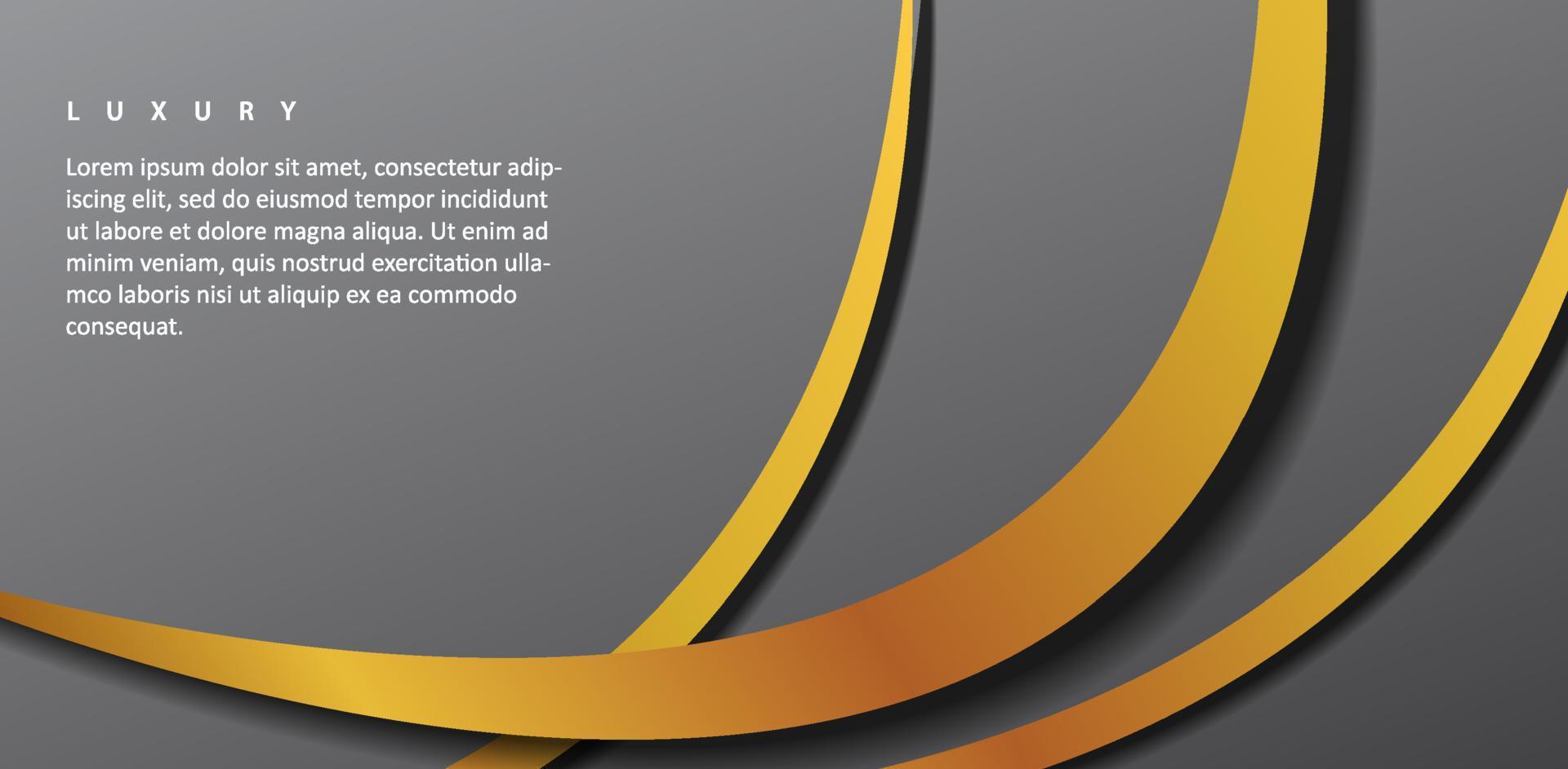Abstract gold luxury background vector