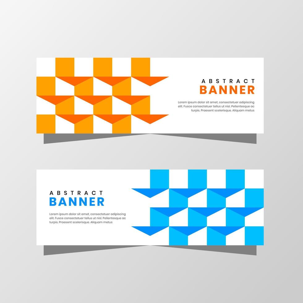 Vector Graphic of Abstract Banner. with modern yellow, Blue, and white color scheme. Perfect for you use