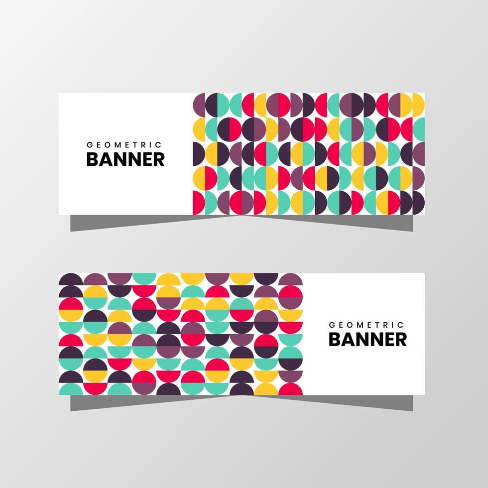 Vector Graphic of Geometric Banner Design. with colorful style. Perfect for you use