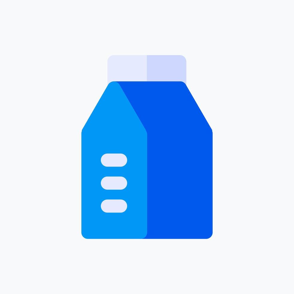 Milk Icon. Food and Equipment Icon. Perfect for website mobile app presentation and any other projects. Icon design flat style vector