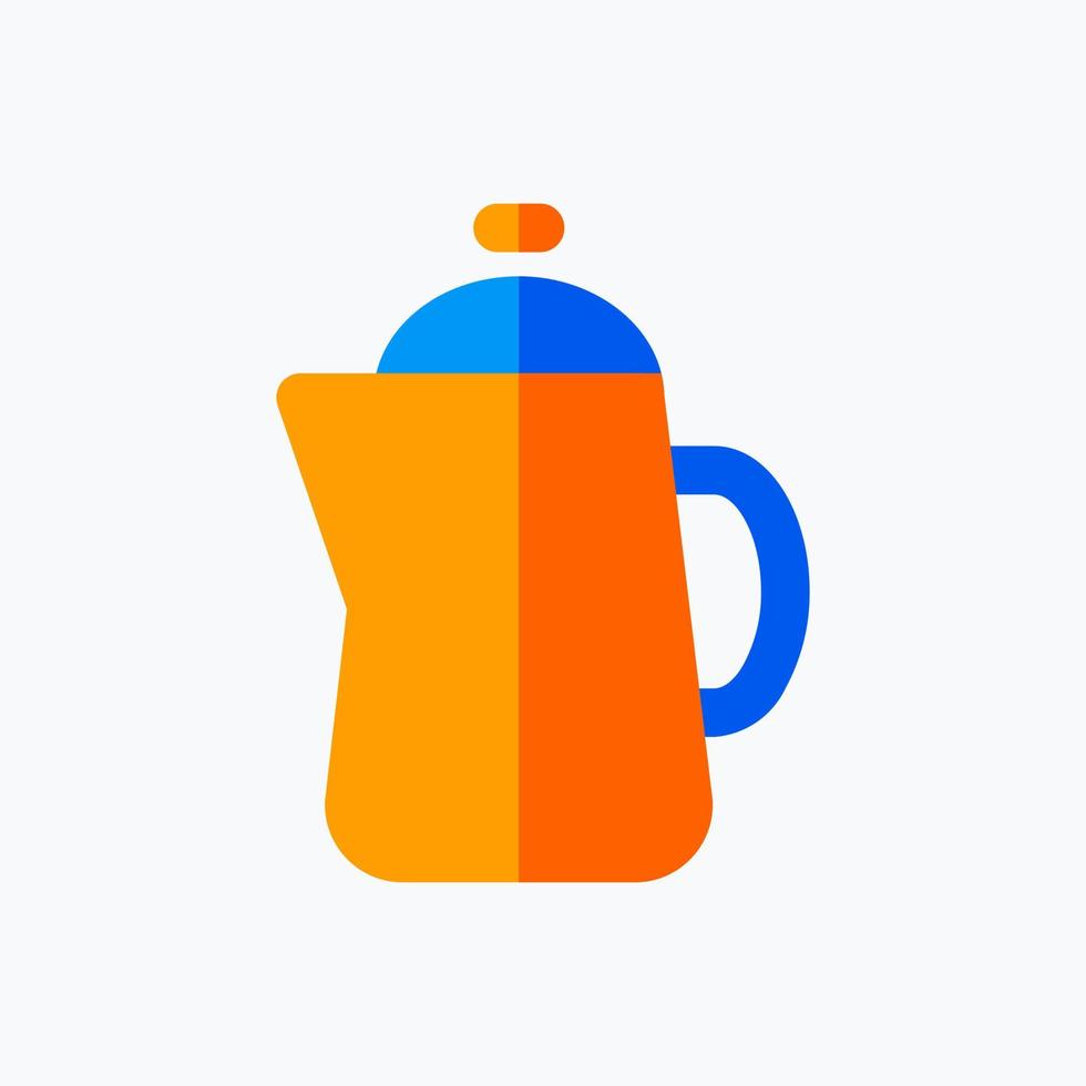 Teapot Icon. Food and Equipment Icon. Perfect for website mobile app presentation and any other projects. Icon design flat style vector