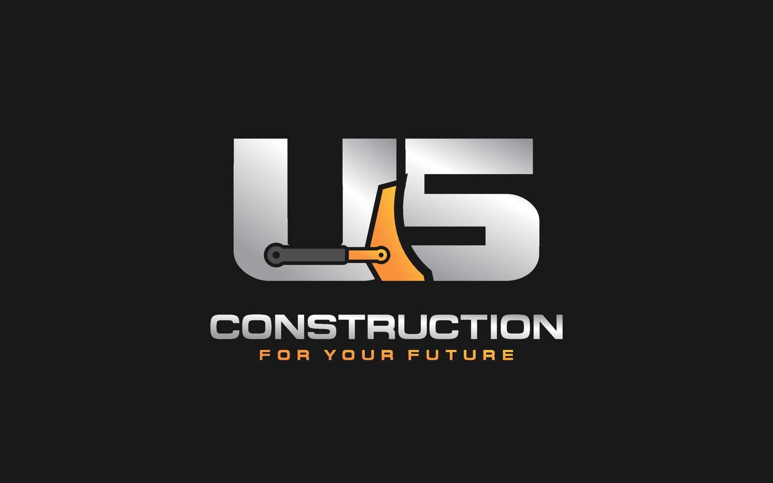 us.jc.js US logo excavator for construction company. Heavy equipment template vector  illustration for your brand. 13788141 Vector Art at Vecteezy