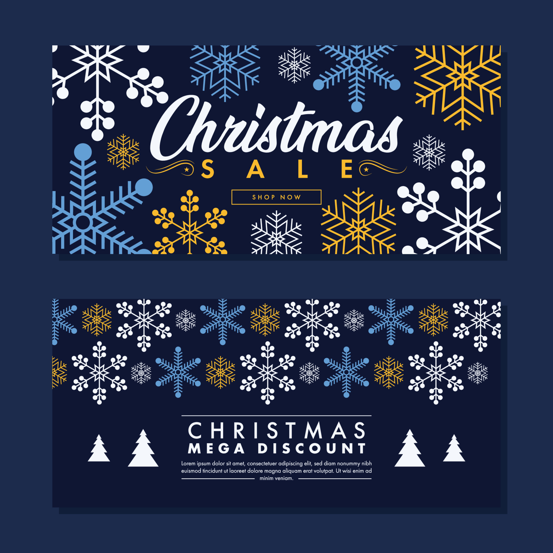 flat christmas sale landscape background 13788286 Vector Art at Vecteezy
