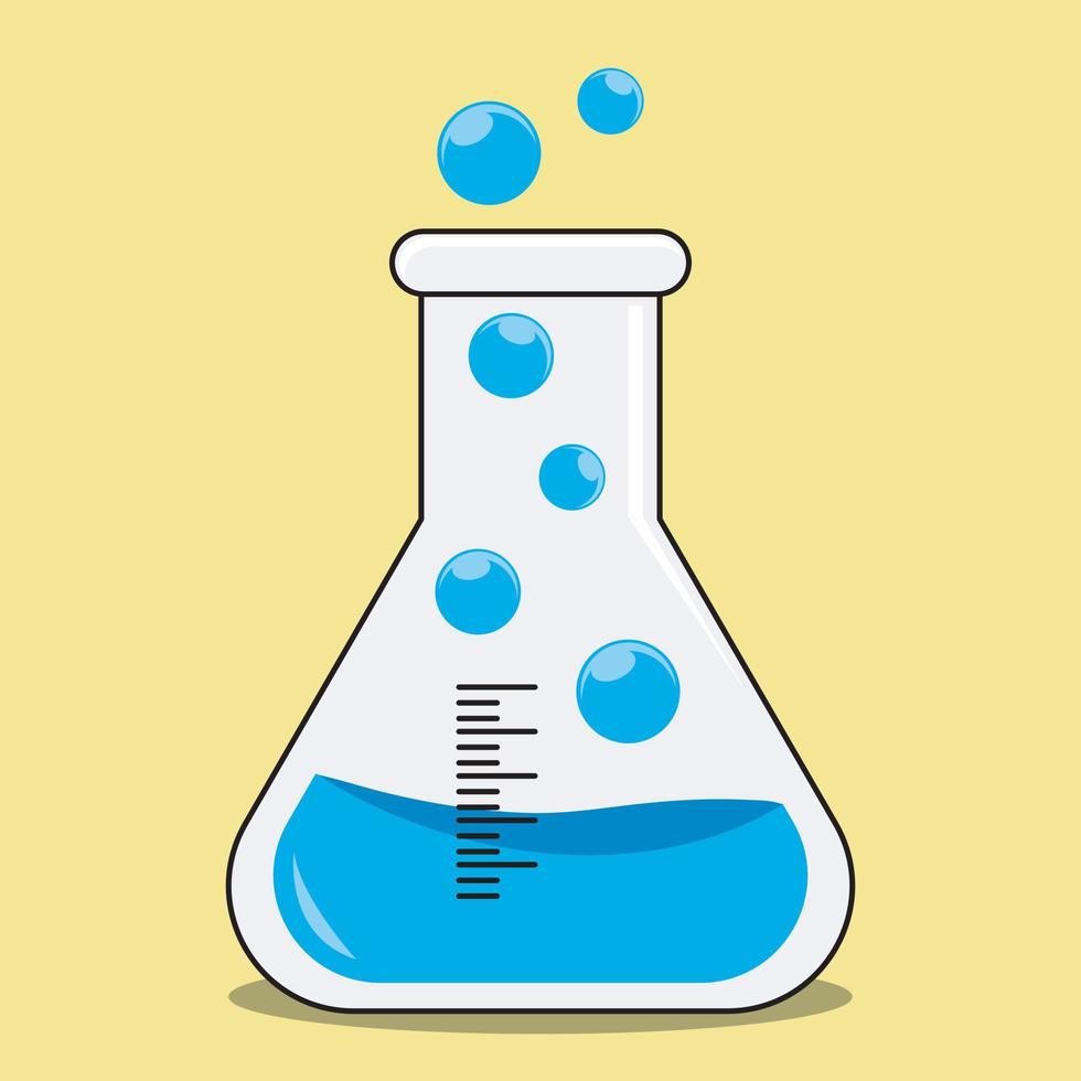 vector laboratory glass or beaker