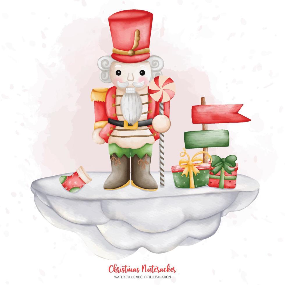 Christmas Nutcracker, Toy Soldier Doll Decorations, amusement park illustration vector