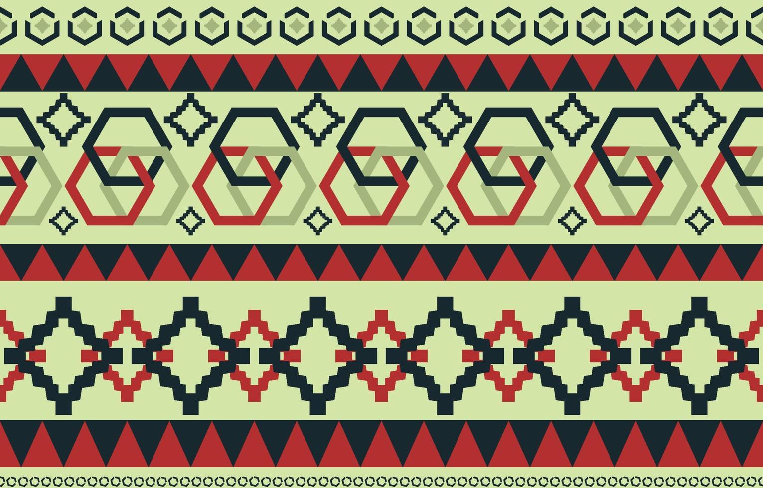 patrón sin costuras de tela nativa americana navajo, fondo tradicional étnico tribal geométrico, elementos de diseño, diseño para alfombra, papel pintado, ropa, alfombra, interior, ilustración vectorial bordada. vector