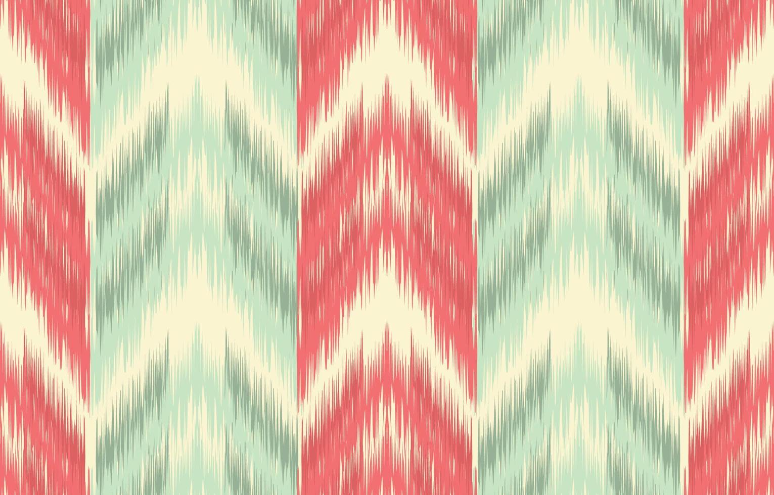 Seamless pattern, red and green sweater fabric pattern, Christmas and New Year winter ikat, textile apparel knitting pattern. vector