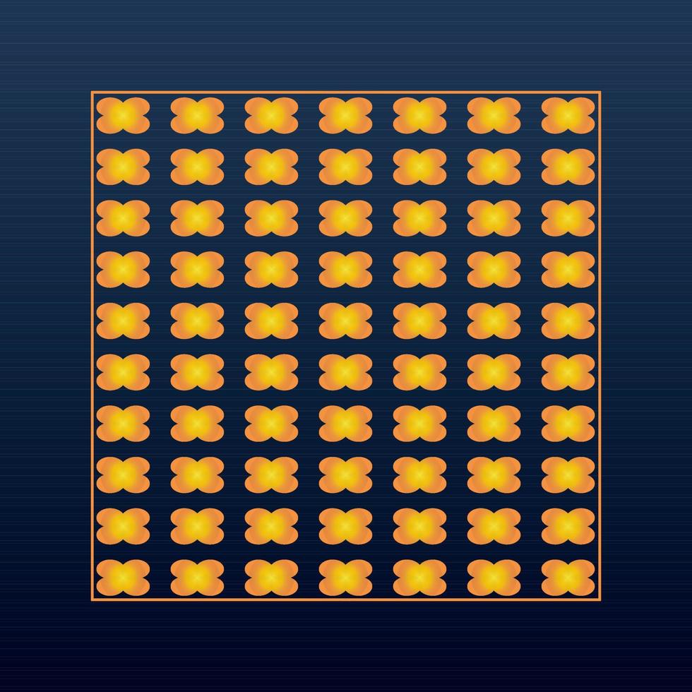 Decorative Abstract Geometric Background Gold Arabic Ornament Die Cut Pattern vector