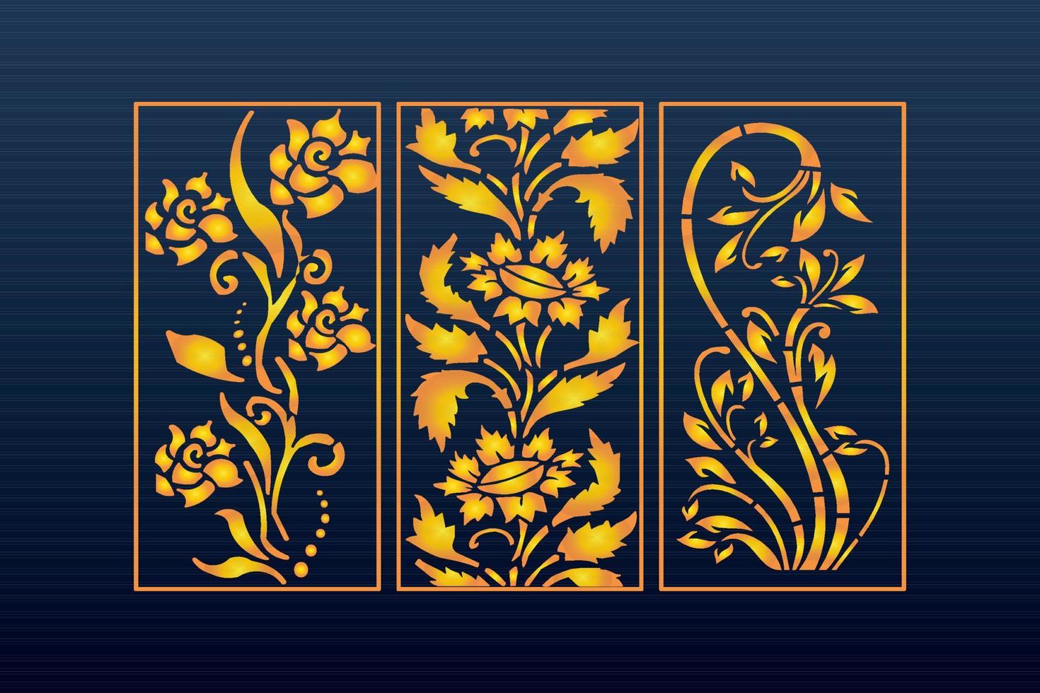Decorative Abstract Geometric islamic Background Elegant Ornaments Card Cnc Cut vector