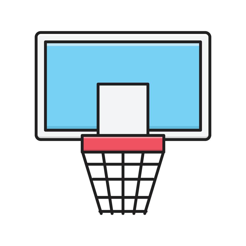 ilustración vectorial de baloncesto en un fondo. símbolos de calidad premium. iconos vectoriales para concepto y diseño gráfico. vector