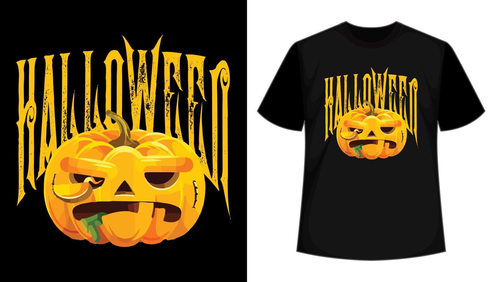 diseño de camisetas de halloween. ilustración vectorial vector