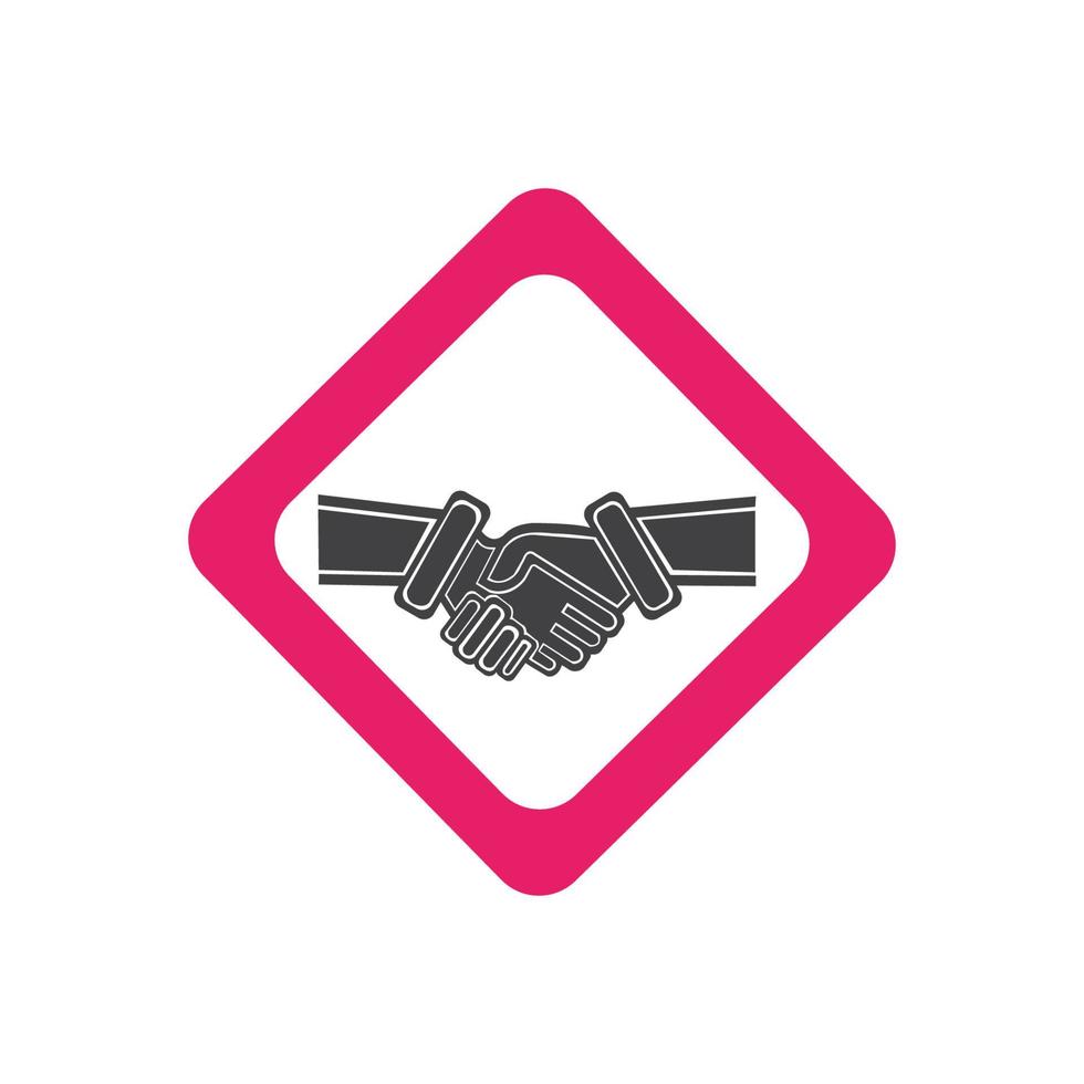 hand shake logo vector