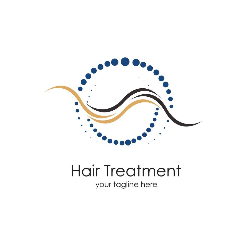 Hair treatments vector icon Illustration design template.