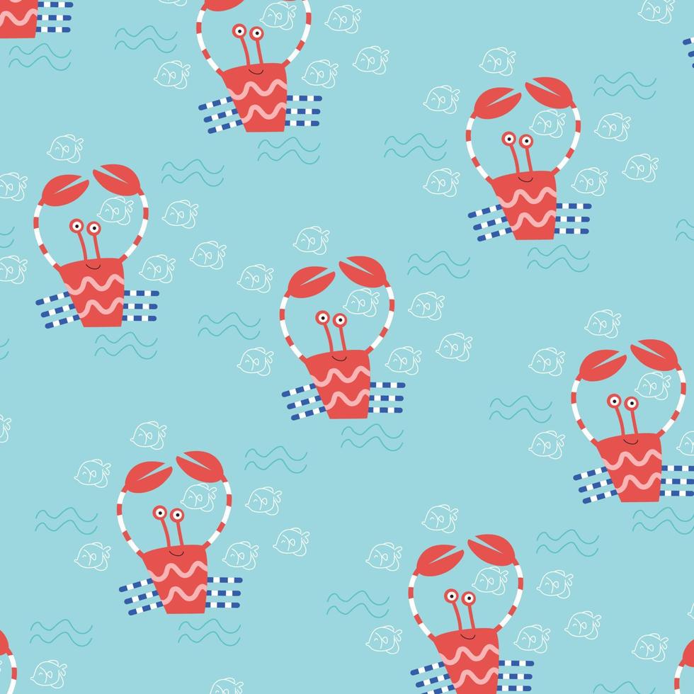 Cute animal cartoon pattern suitable for wallpaper vector