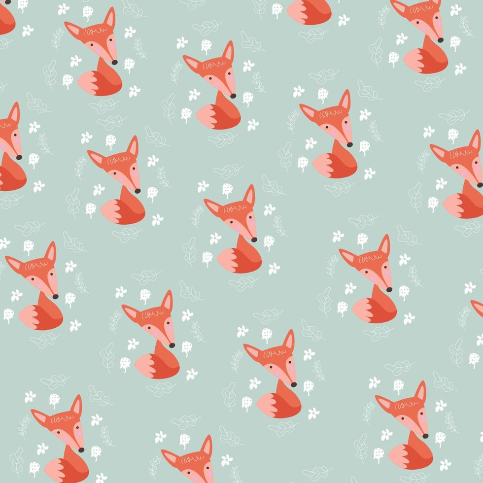 Cute cartoon animals pattern perfect for wallpaper 13789600 Vector Art ...