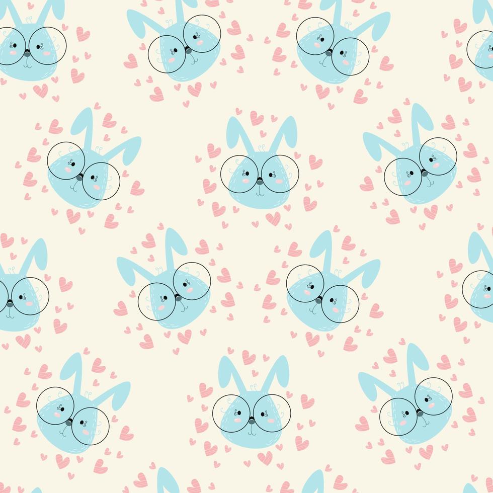 Cute animal cartoon pattern perfect for wrapping paper and decoration vector