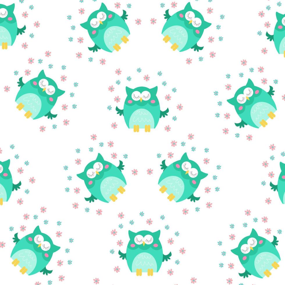 Seamless pattern with cute animal cartoons perfect for wrapping paper and decoration vector