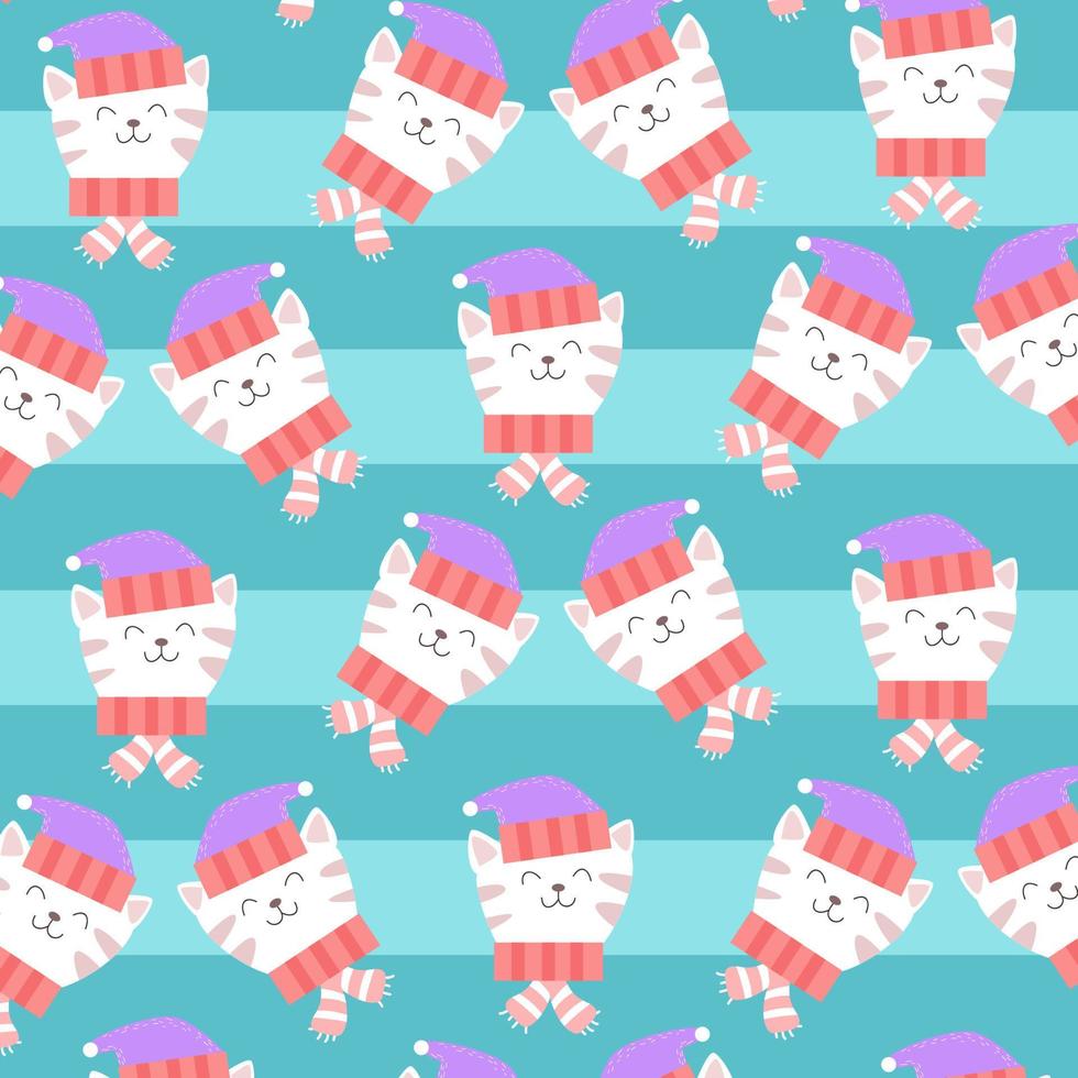 Cute animal cartoon pattern perfect for wrapping paper and decoration vector